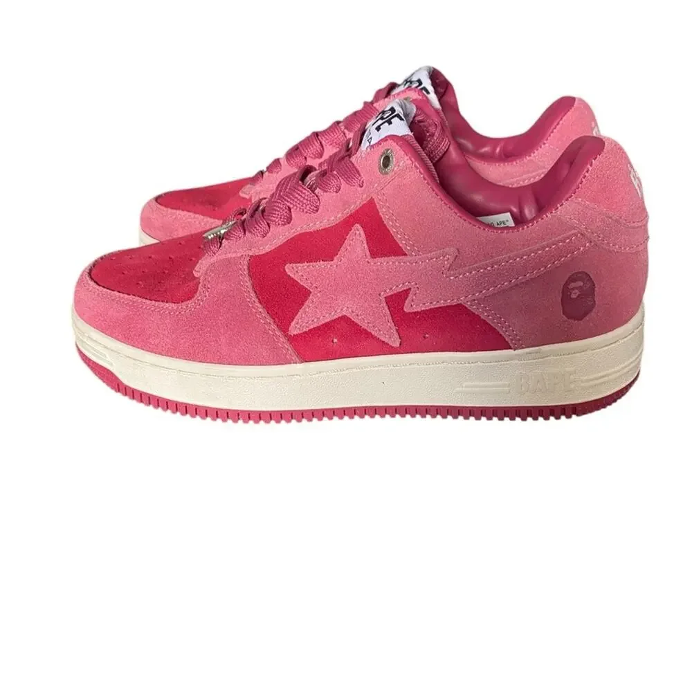 Bape Bapesta Low M1 Pink SKU 1H70191004 Pink Mens Sneakers size 8